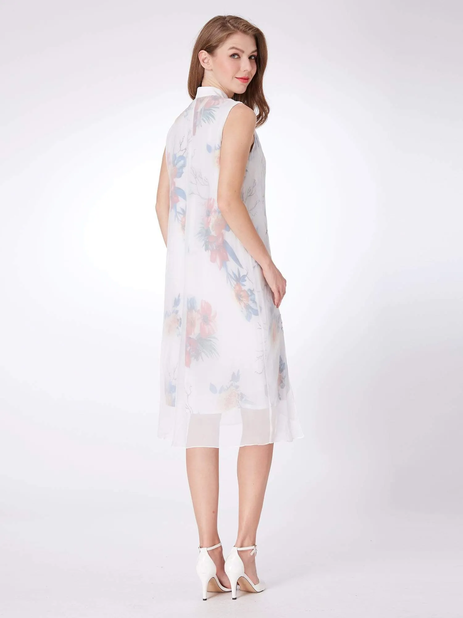 Alisa Pan Floral Print Short Shift Dress