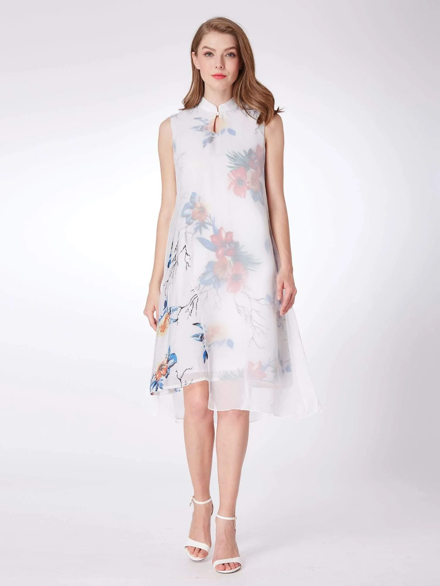 Alisa Pan Floral Print Short Shift Dress