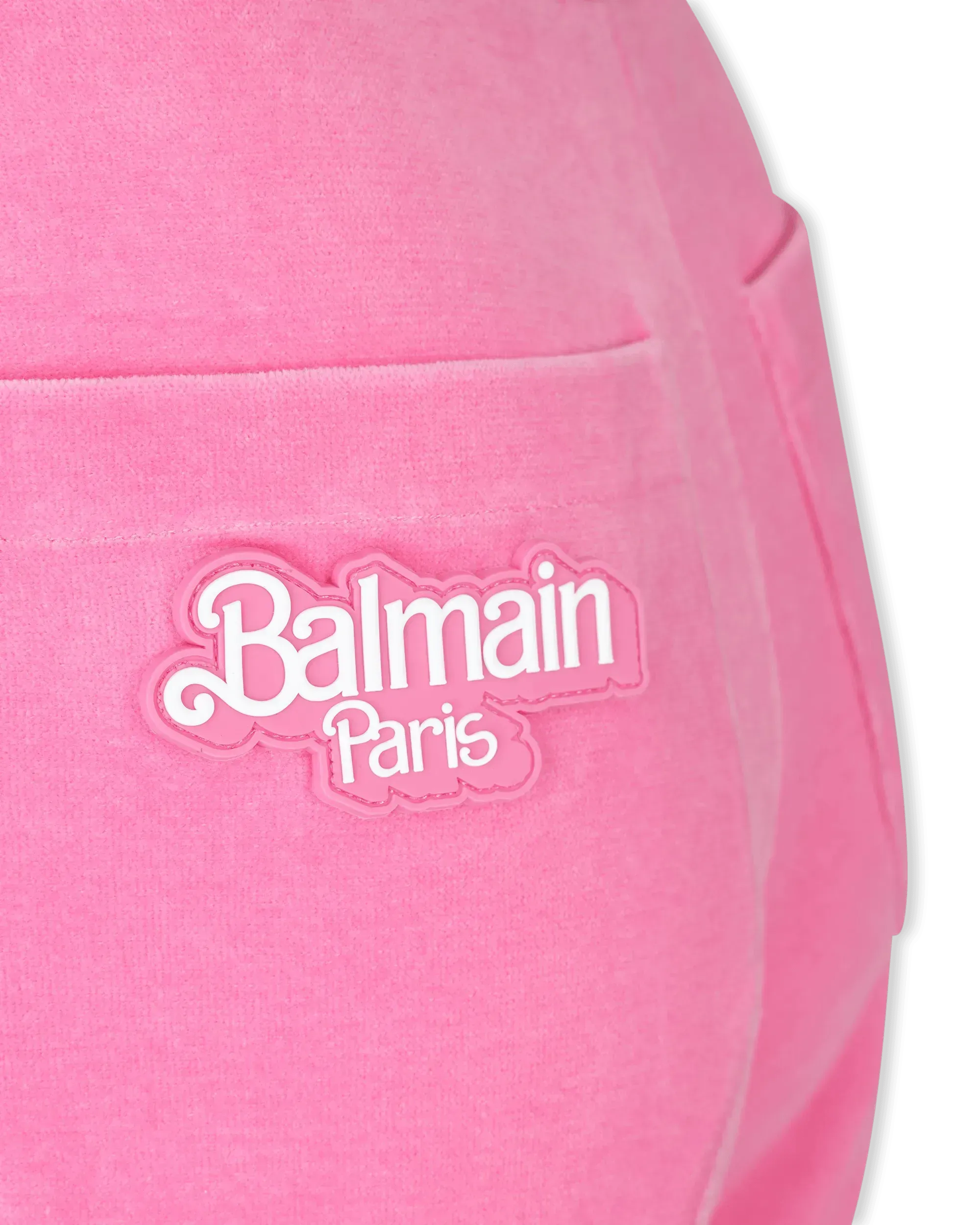 Balmain X Barbie Velvet Shorts