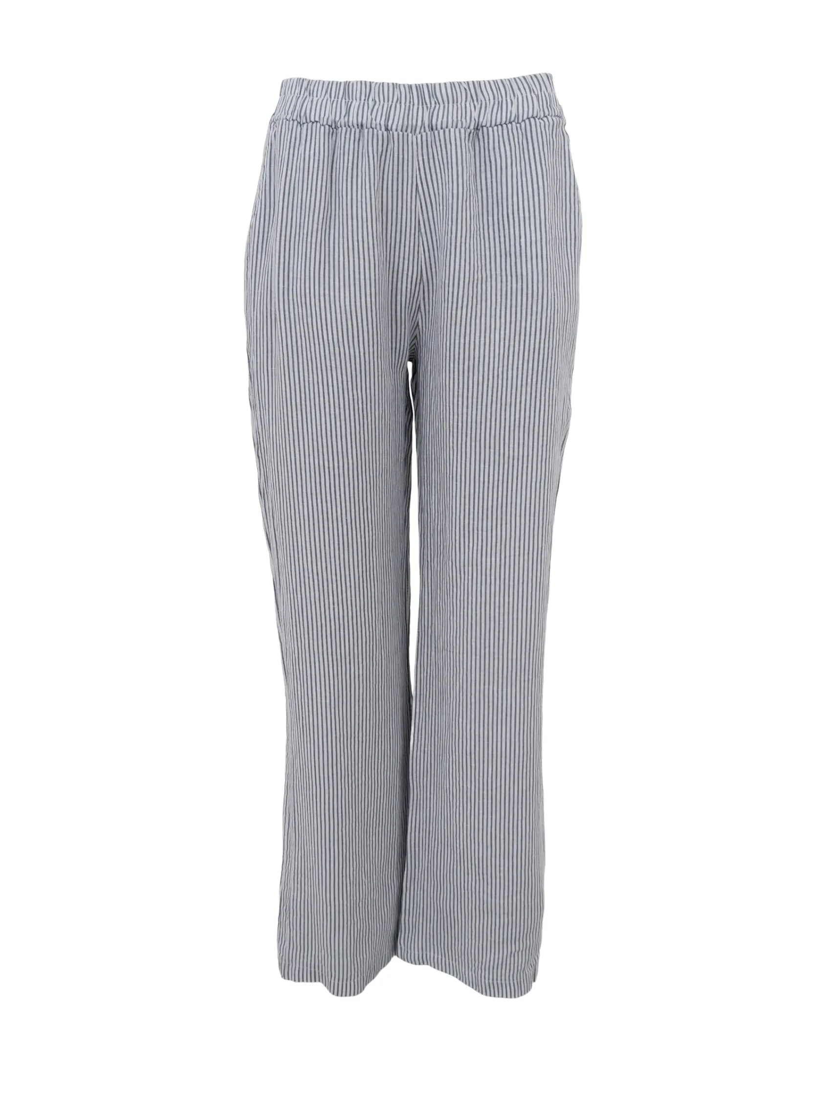 BCMELINA wide linen pant - Northern Grey