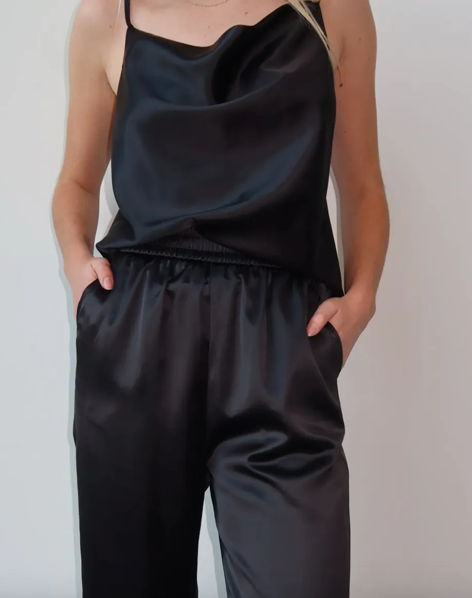 BRUNETTE THE LABEL - The STEVIE Satin Straight Leg Pant