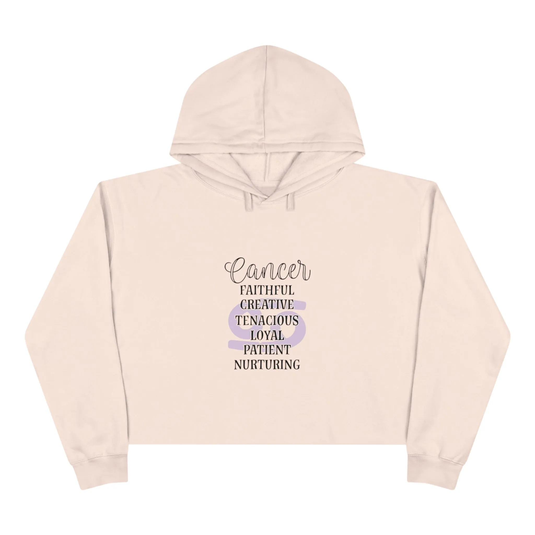 Cancer Characteristic zodiac Crop Hoodie