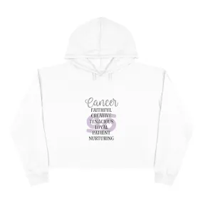 Cancer Characteristic zodiac Crop Hoodie