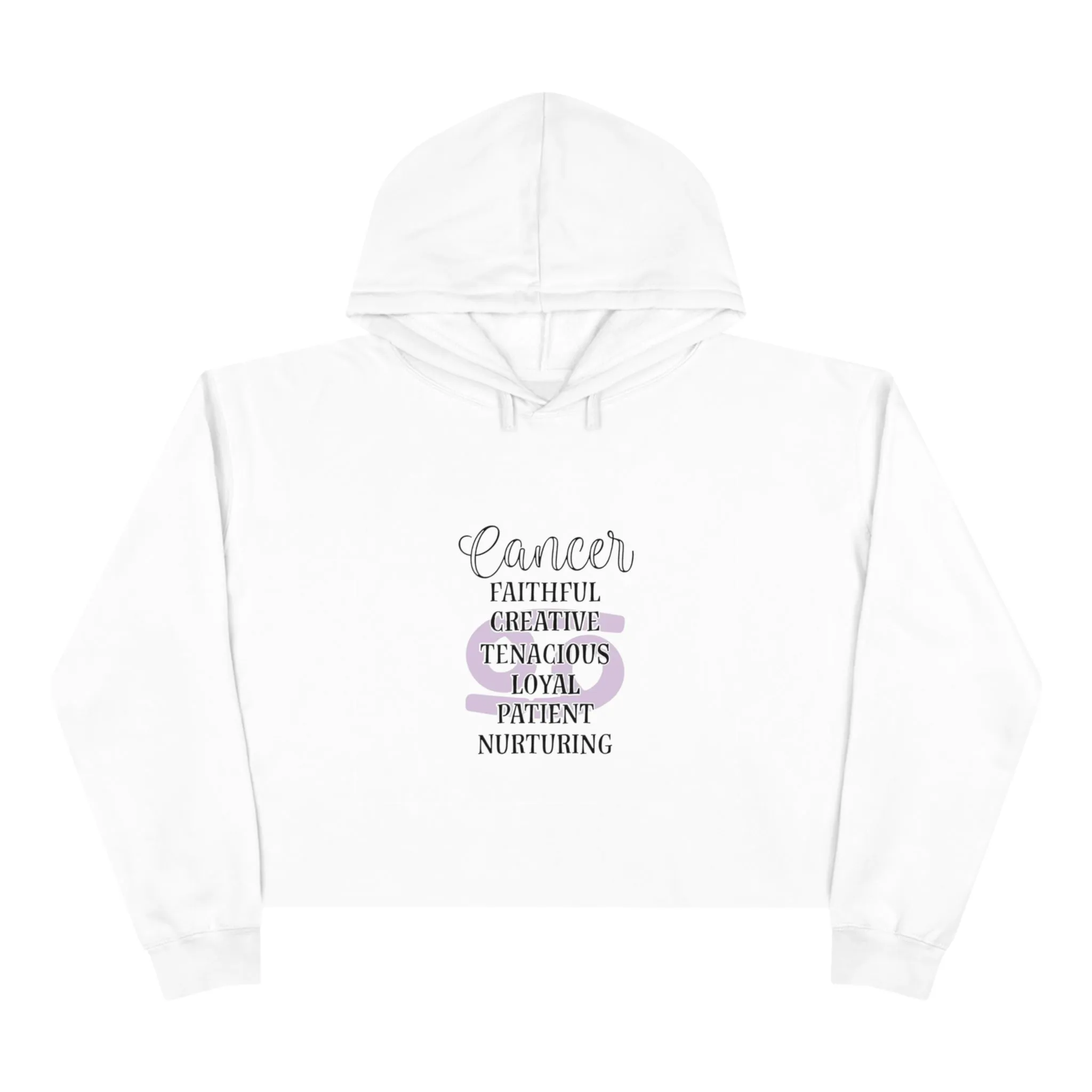 Cancer Characteristic zodiac Crop Hoodie