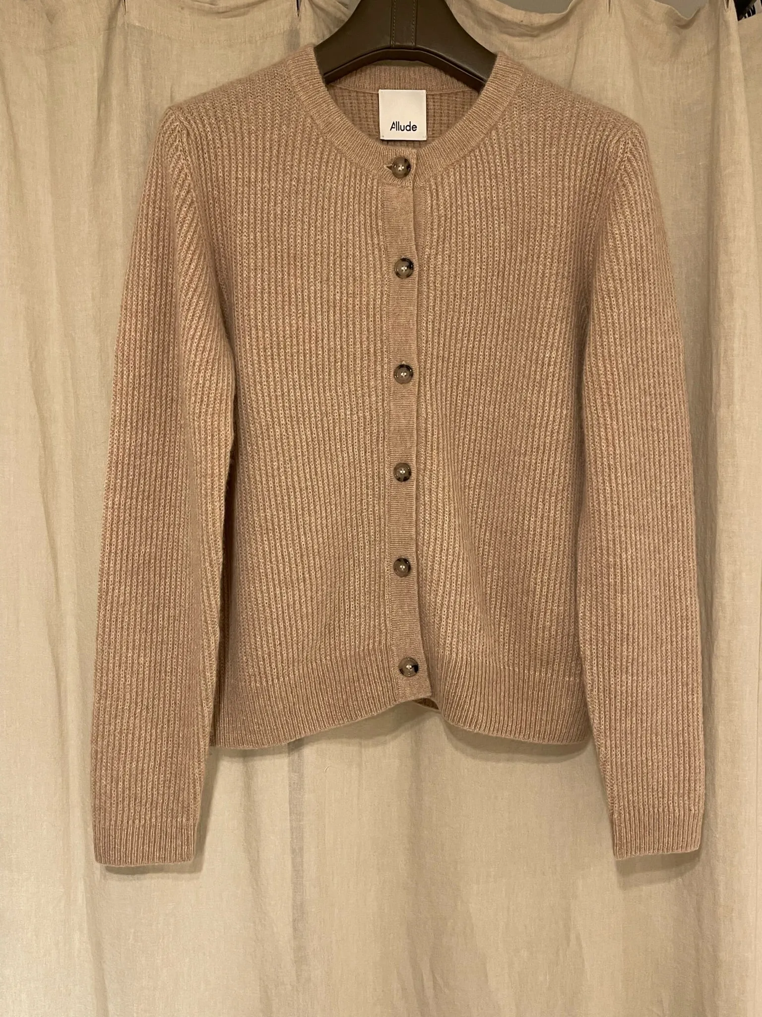 Cashmere/Silk rd cardigan - oat