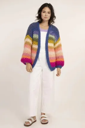 CF0130 Rainbow Color Cardigan