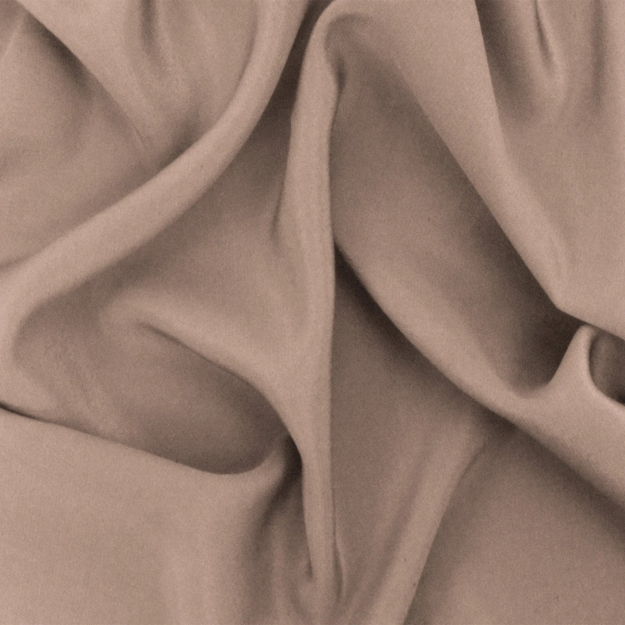 Chai Brown Silk Crepe De Chine Fabric