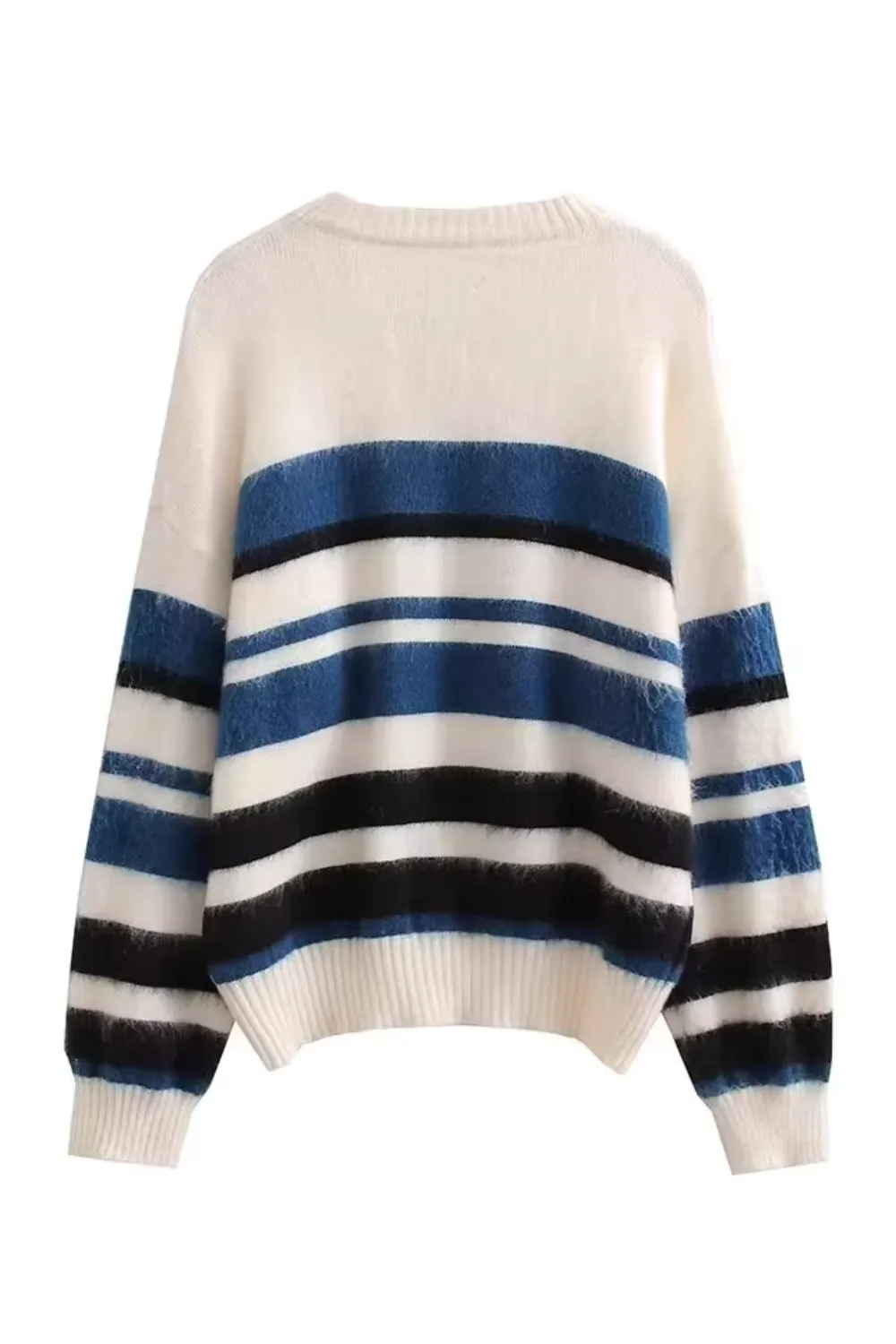 'Chelsea' Striped Knitted Sweater (2 Colors)