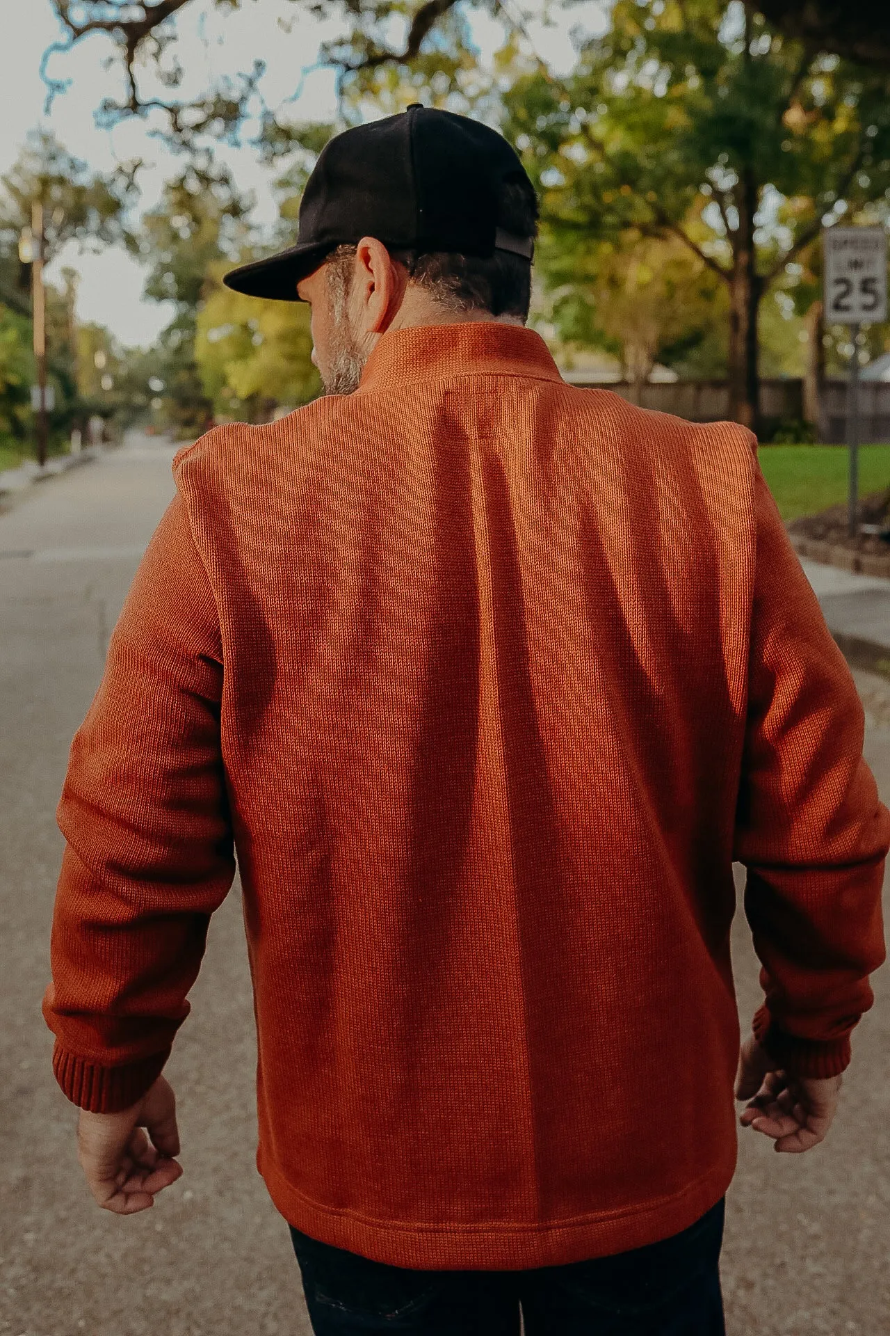 Classic Cardigan - Burnt Orange