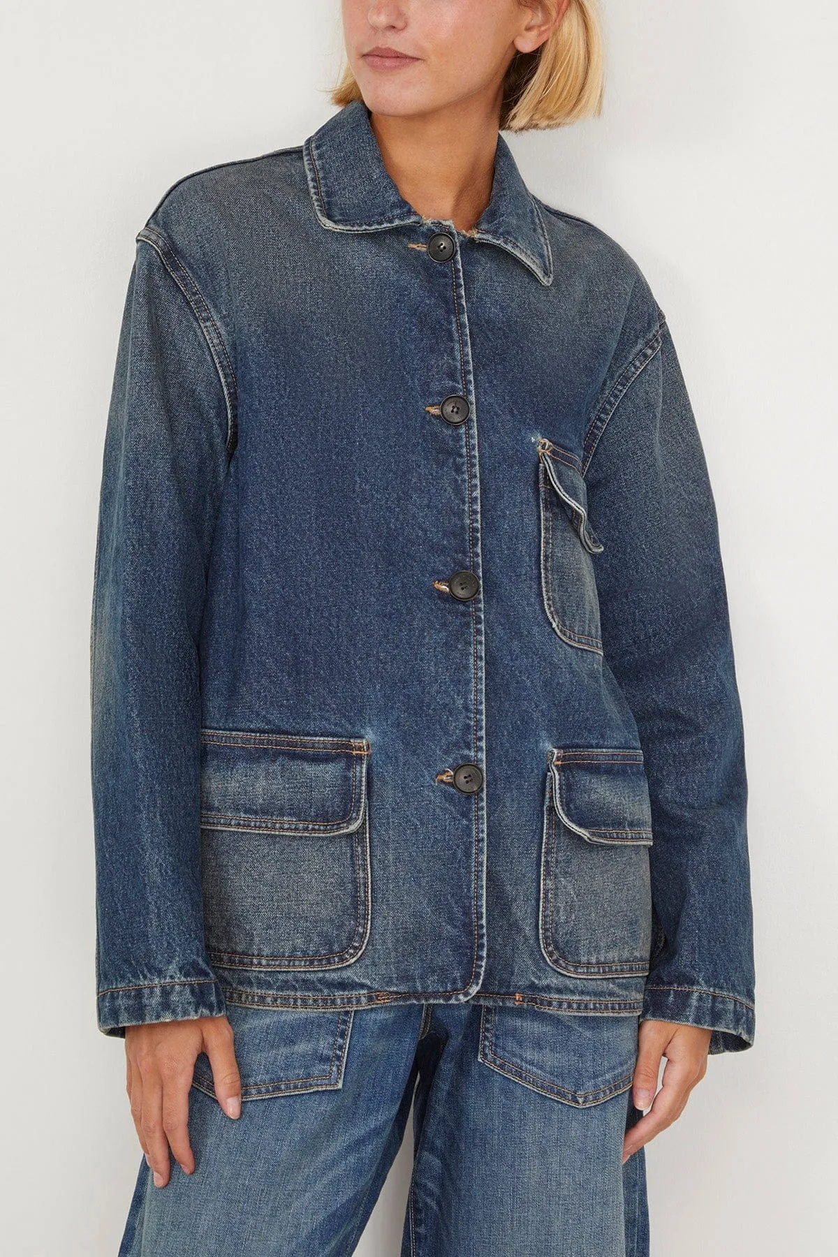 Cowan Denim Jacket in Ocean Wash