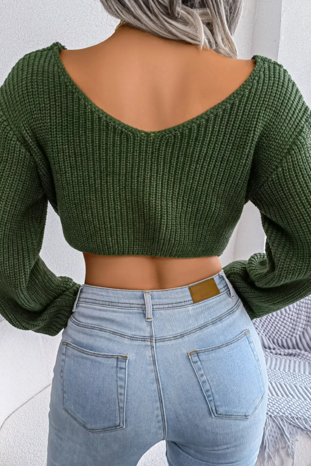 'Danica' Knotted Navel Knitted Sweater (3 Colors)