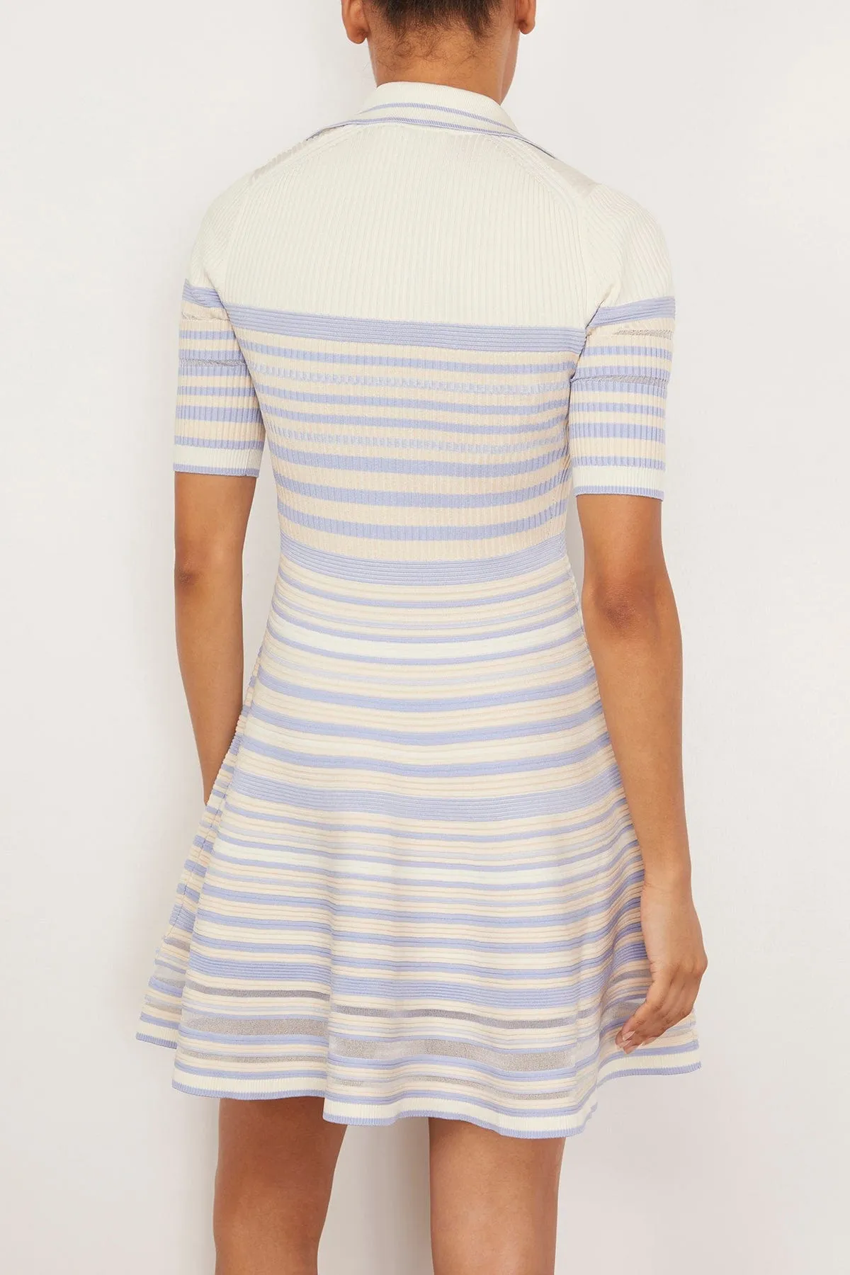 Dessie Mini Dress in French Blue Stripes