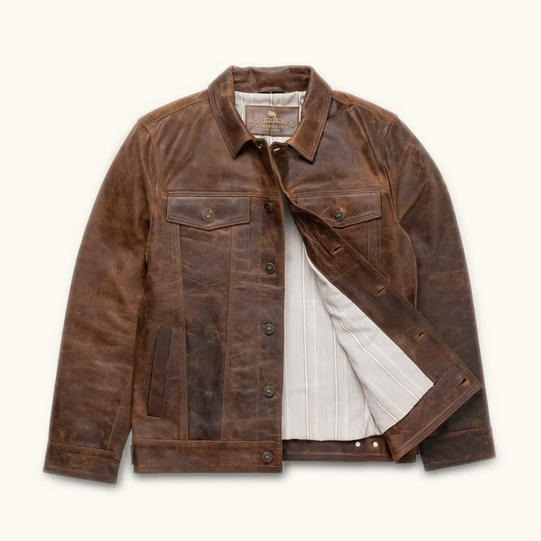 Driggs Leather Jacket | Brown