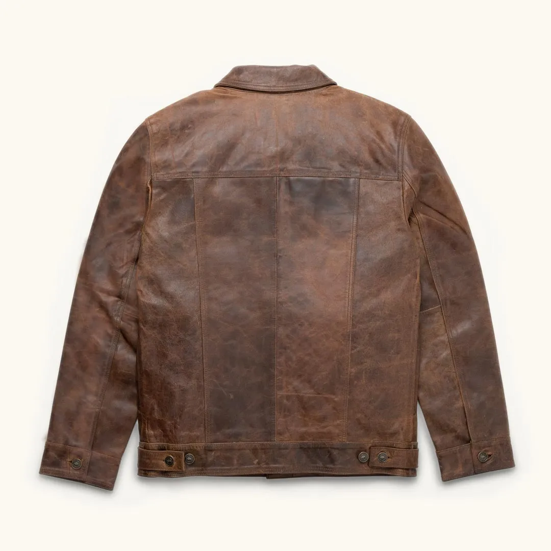 Driggs Leather Jacket | Brown