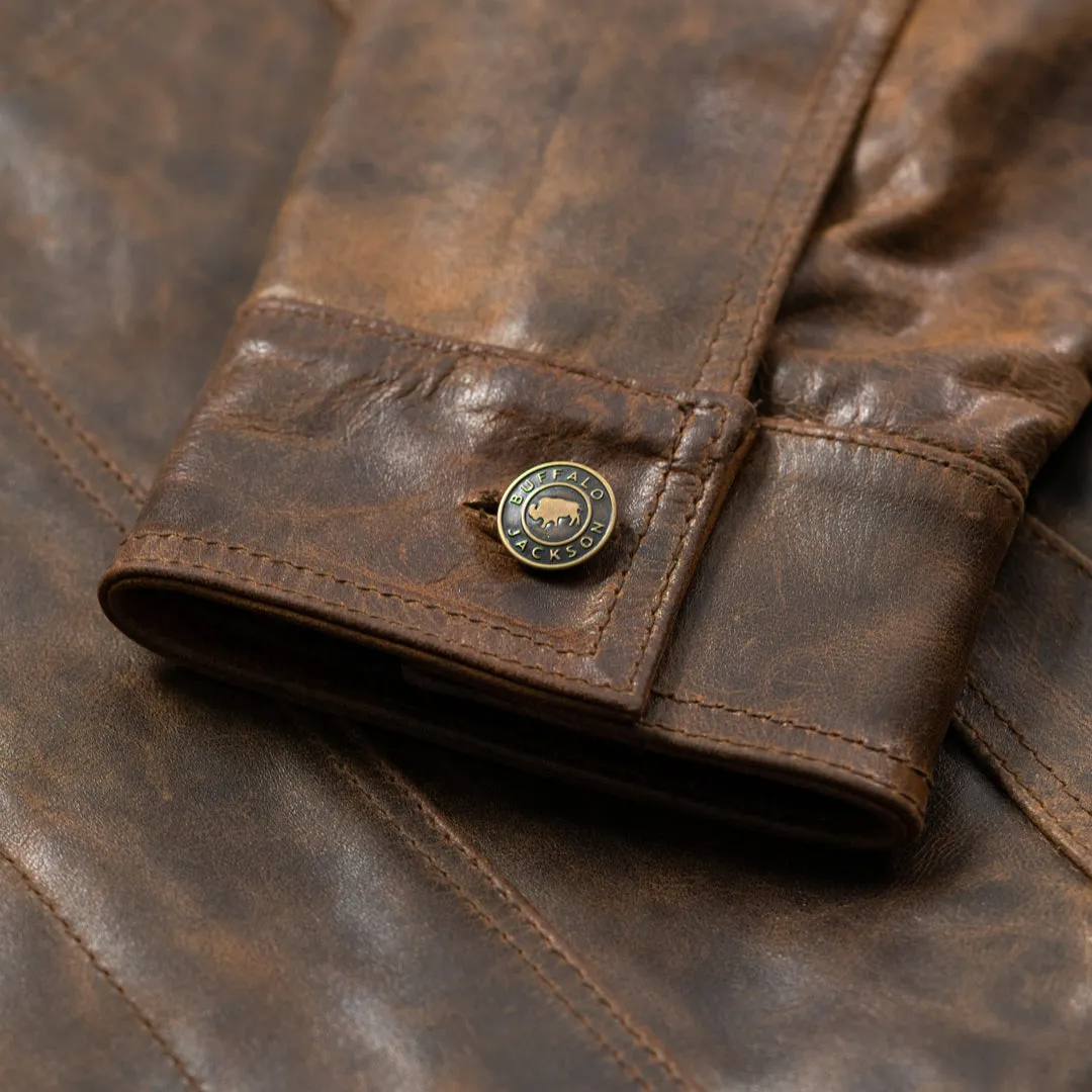 Driggs Leather Jacket | Brown