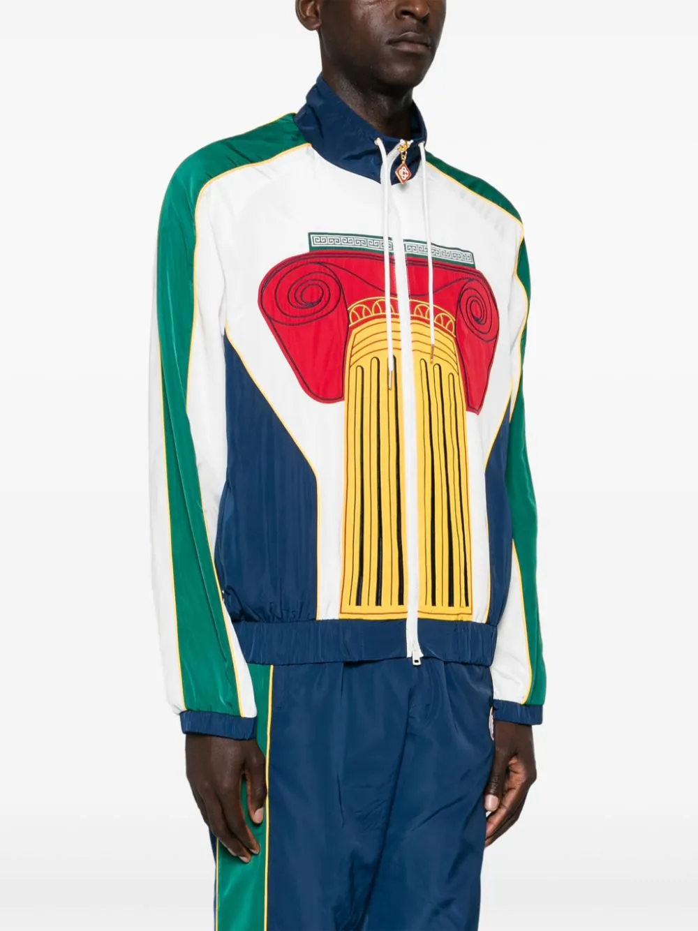 embroidered windbreaker