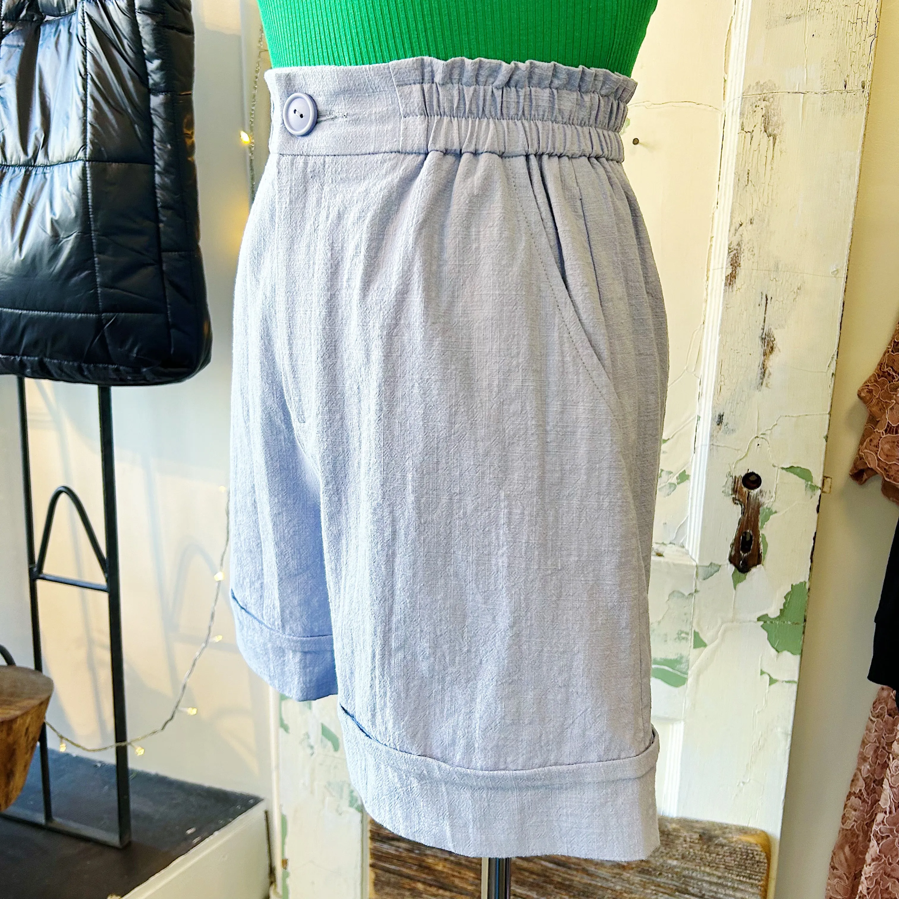 Eve Gravel // Line Shorts Smoky Blue *last one XS