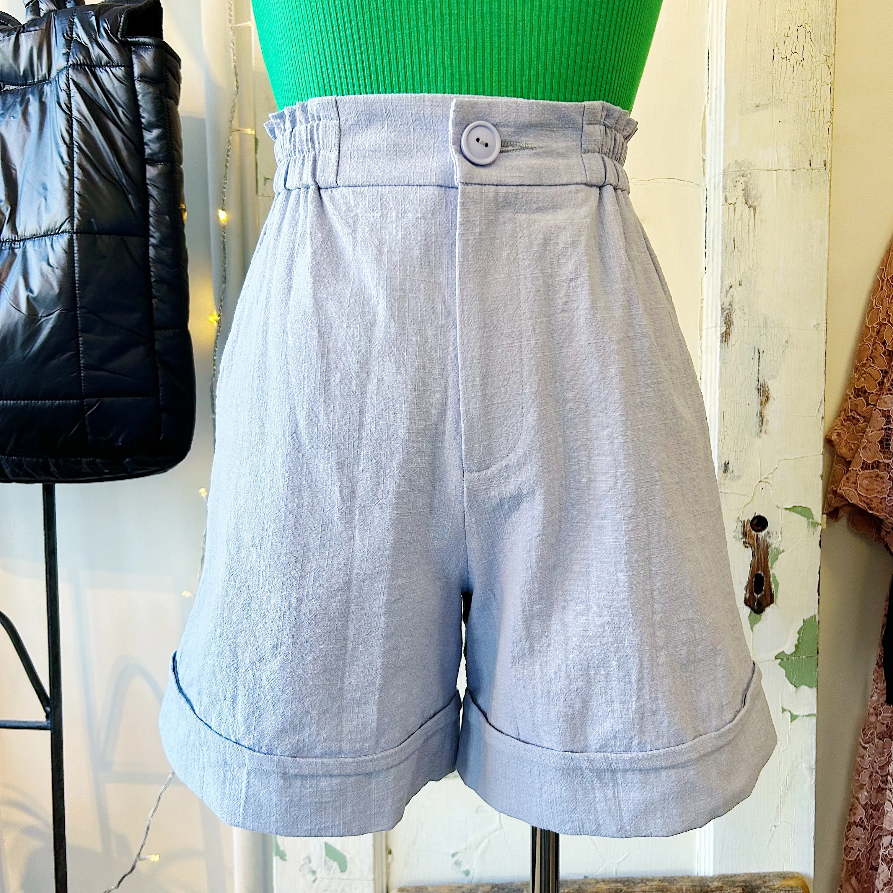 Eve Gravel // Line Shorts Smoky Blue *last one XS