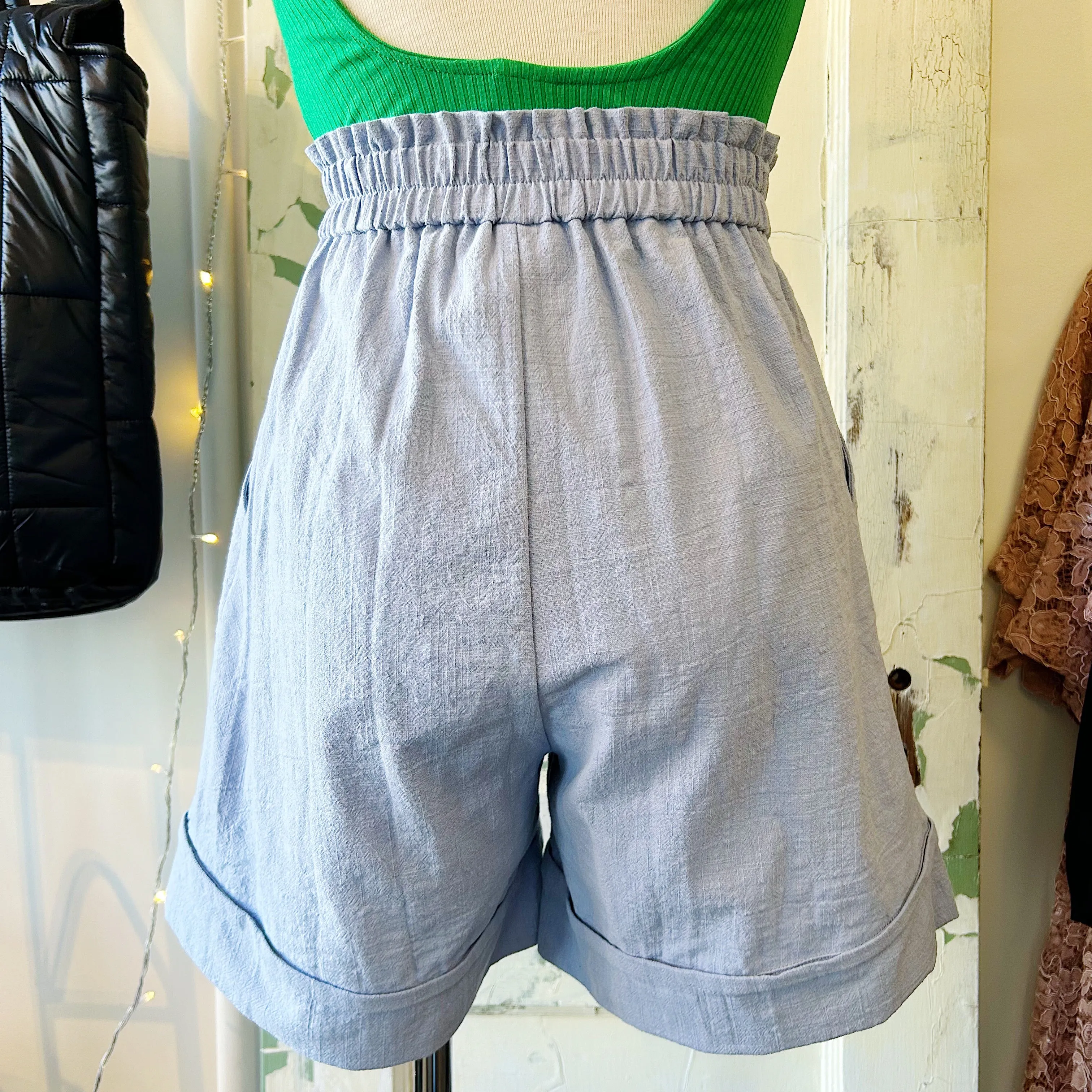 Eve Gravel // Line Shorts Smoky Blue *last one XS