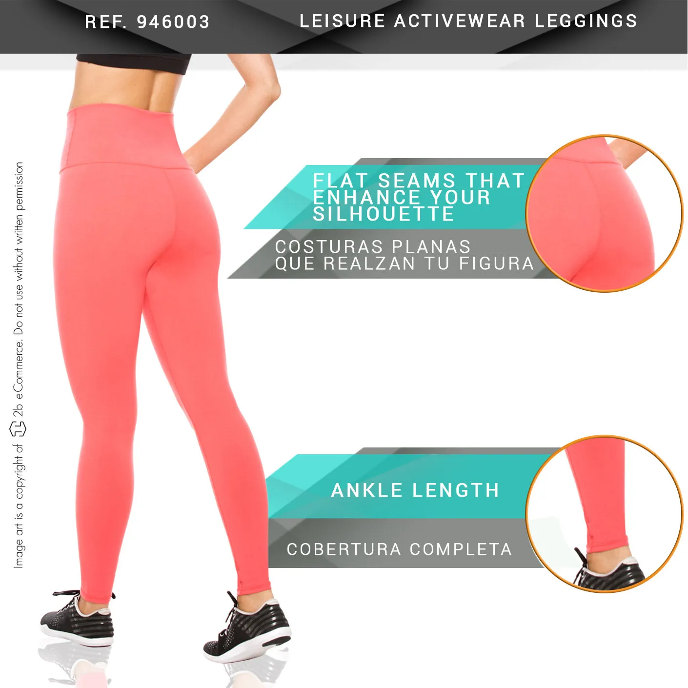 Flexmee 946003 Leisure Leggings Activewear Workout Pants Trousers