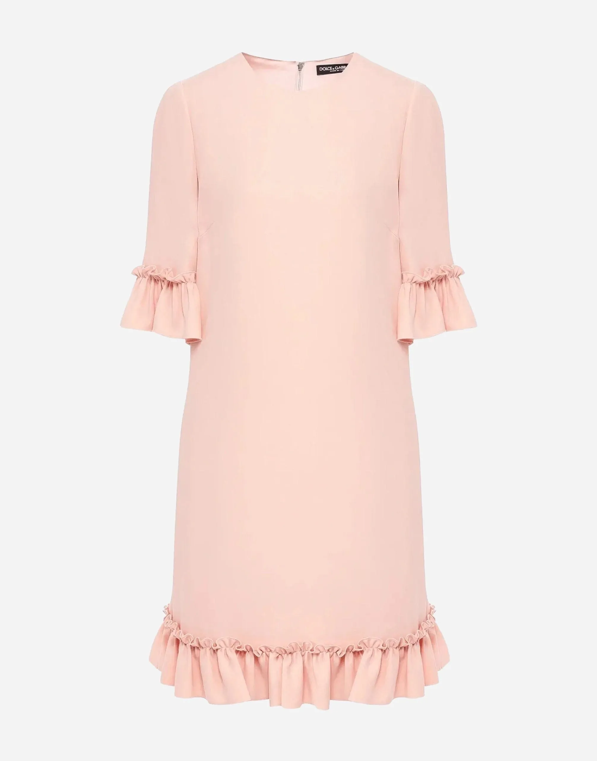 Frill-Trim Shift Dress