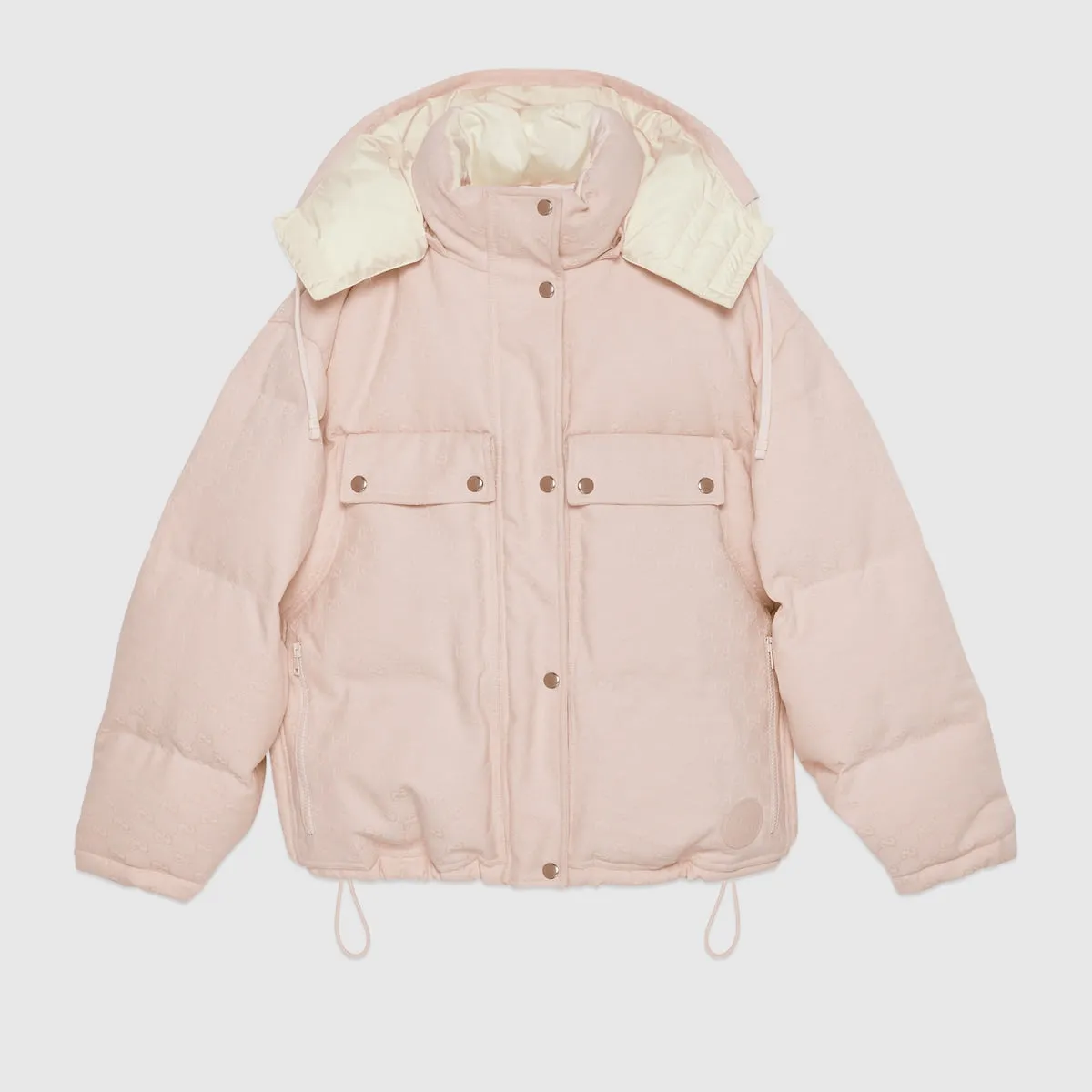 GG cotton canvas puffer jacket