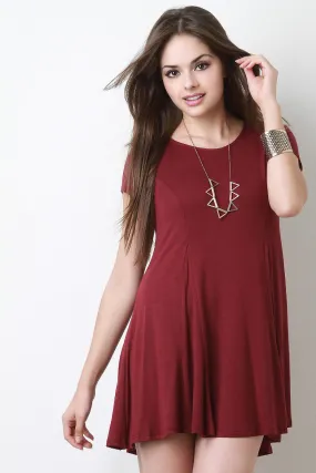 Gored Shift Mini Dress