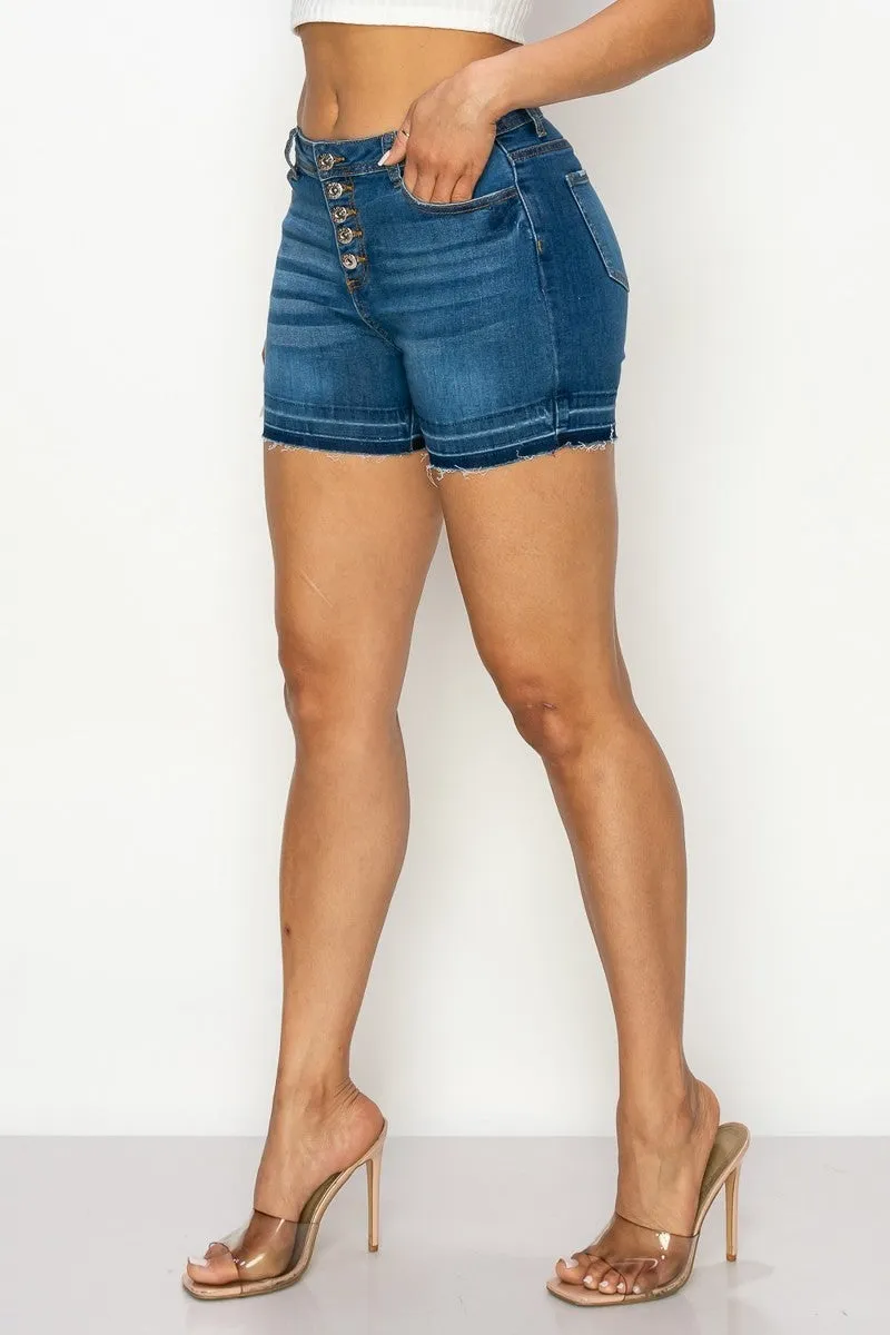 High Waisted Denim Shorts