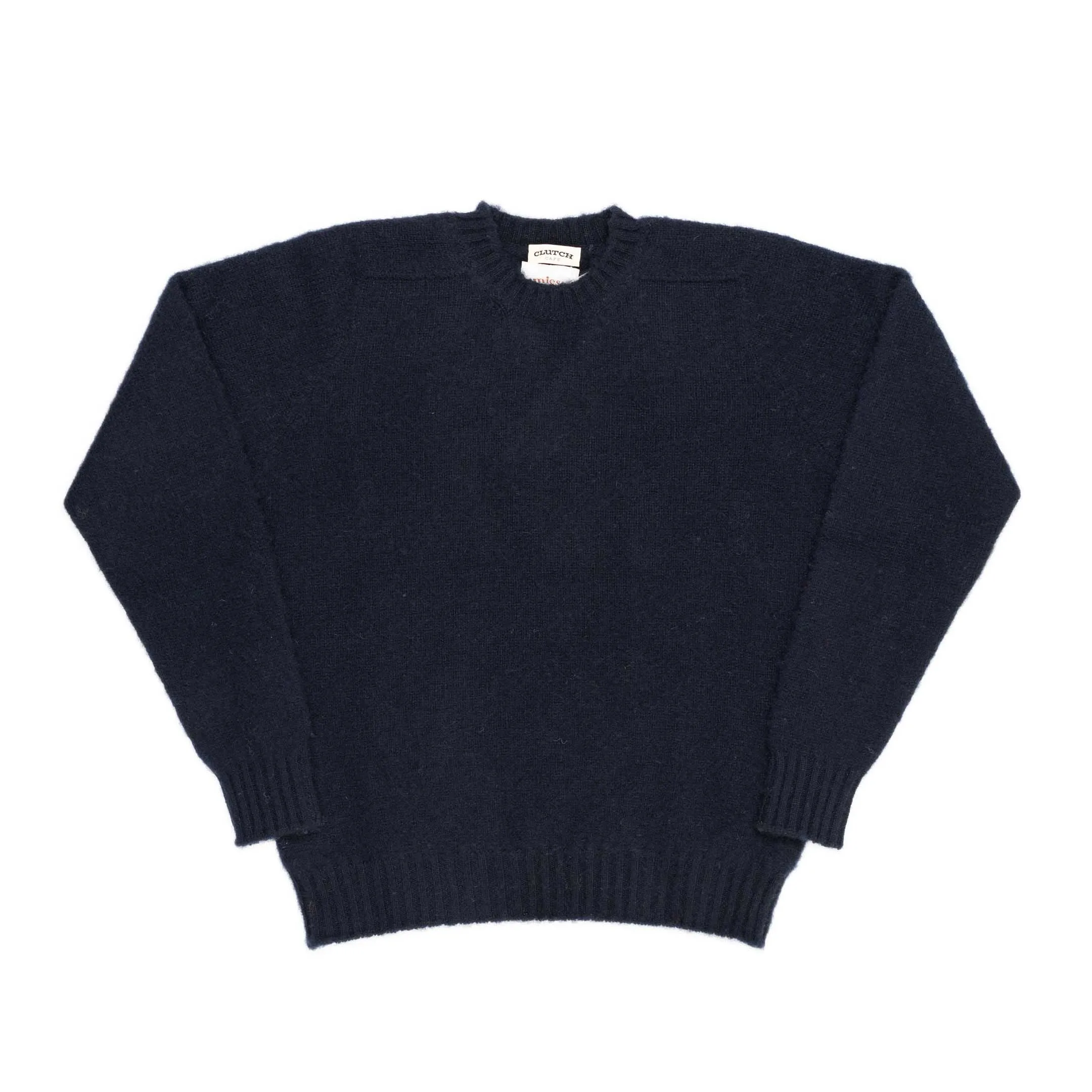 Jamieson's For Clutch Cafe Brushed Shetland Sweater Dark Navy