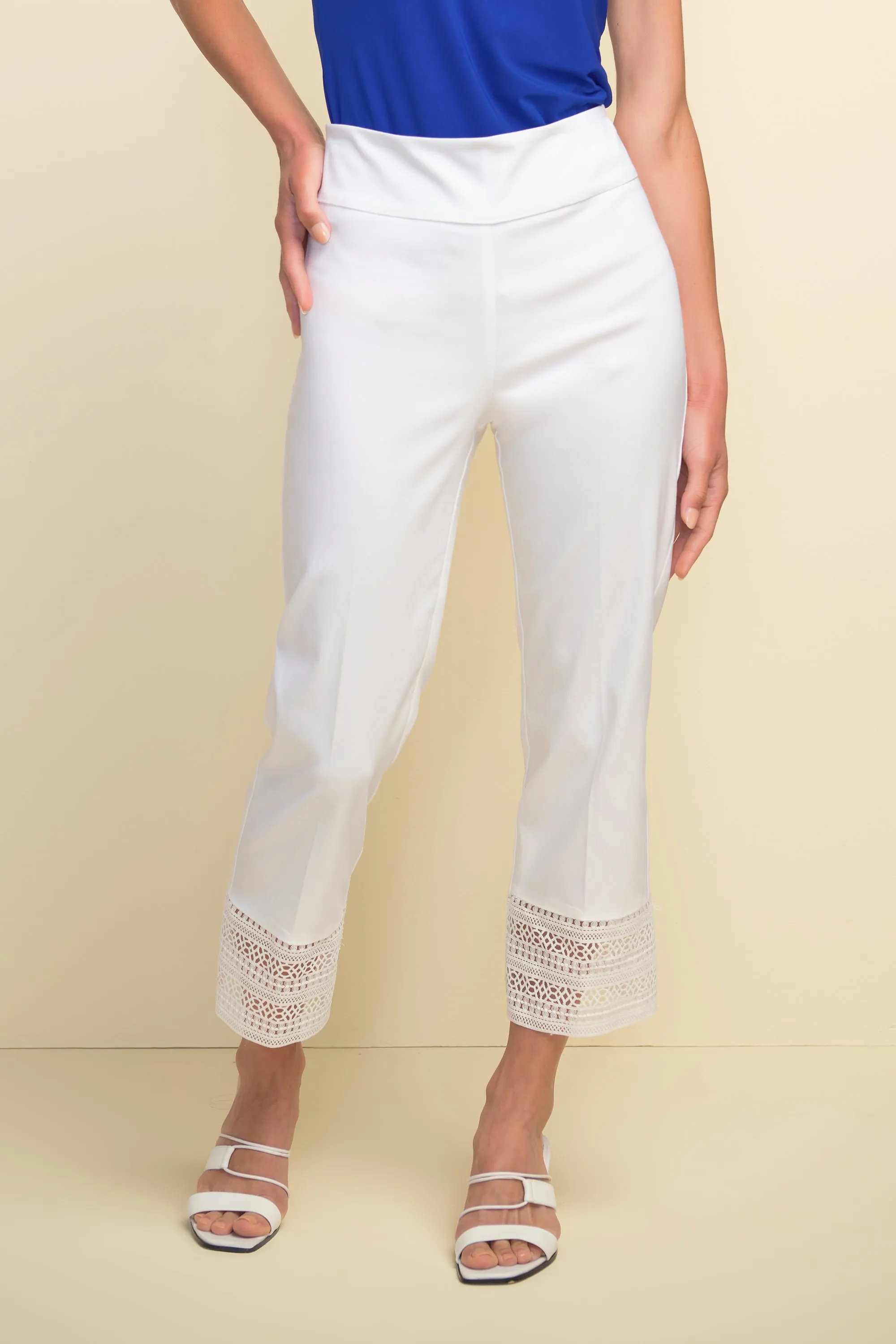 Joseph Ribkoff Illusion Hem Trousers