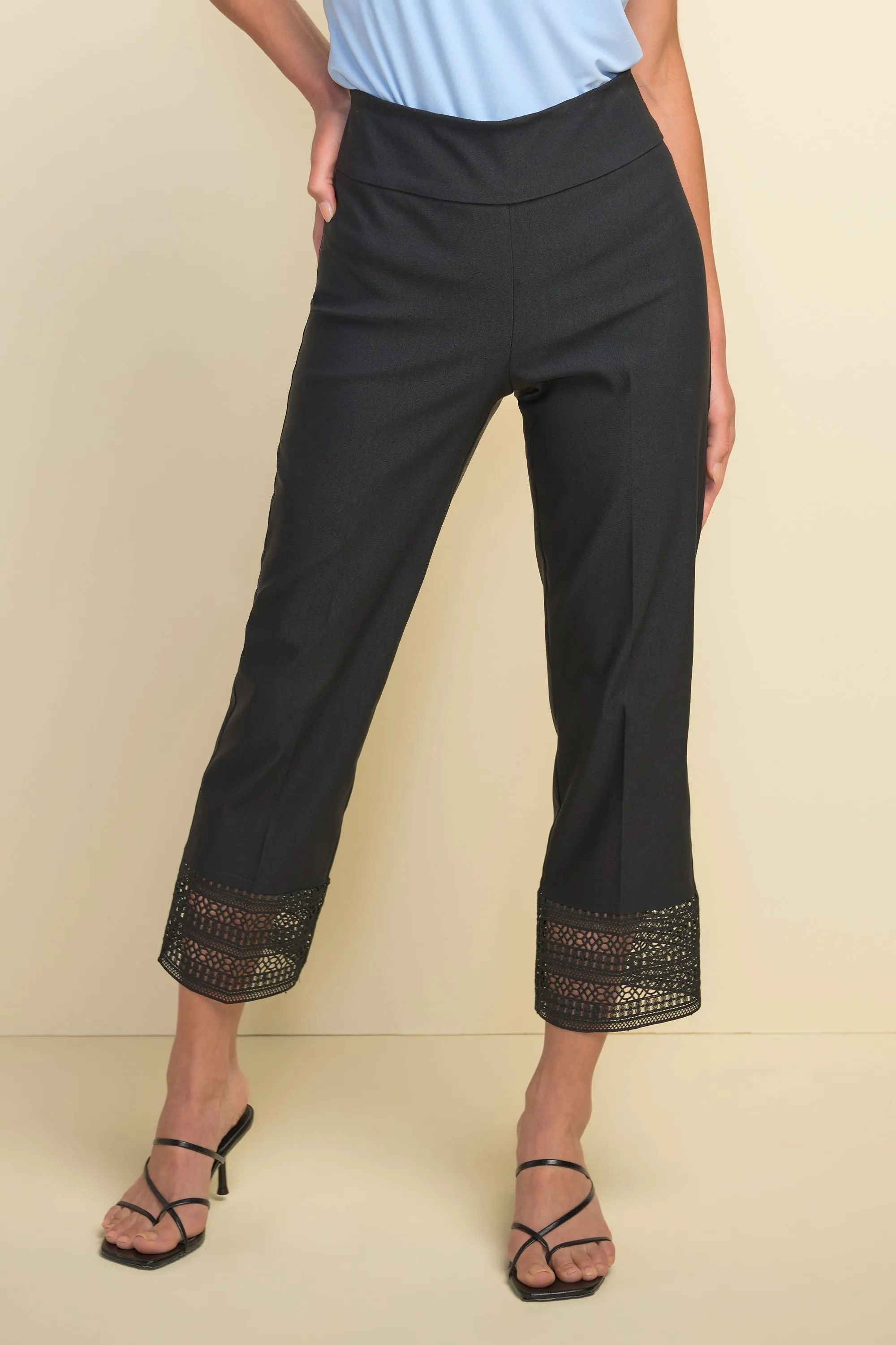 Joseph Ribkoff Illusion Hem Trousers