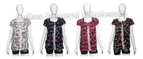 Ladies Casual Printed Blouses Wholesale