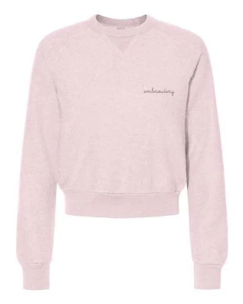 Ladies' Teddy Cropped Crewneck Sweatshirt