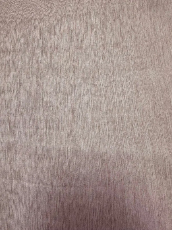 Light Brown Woven Crinkled Silk Chiffon Fabric