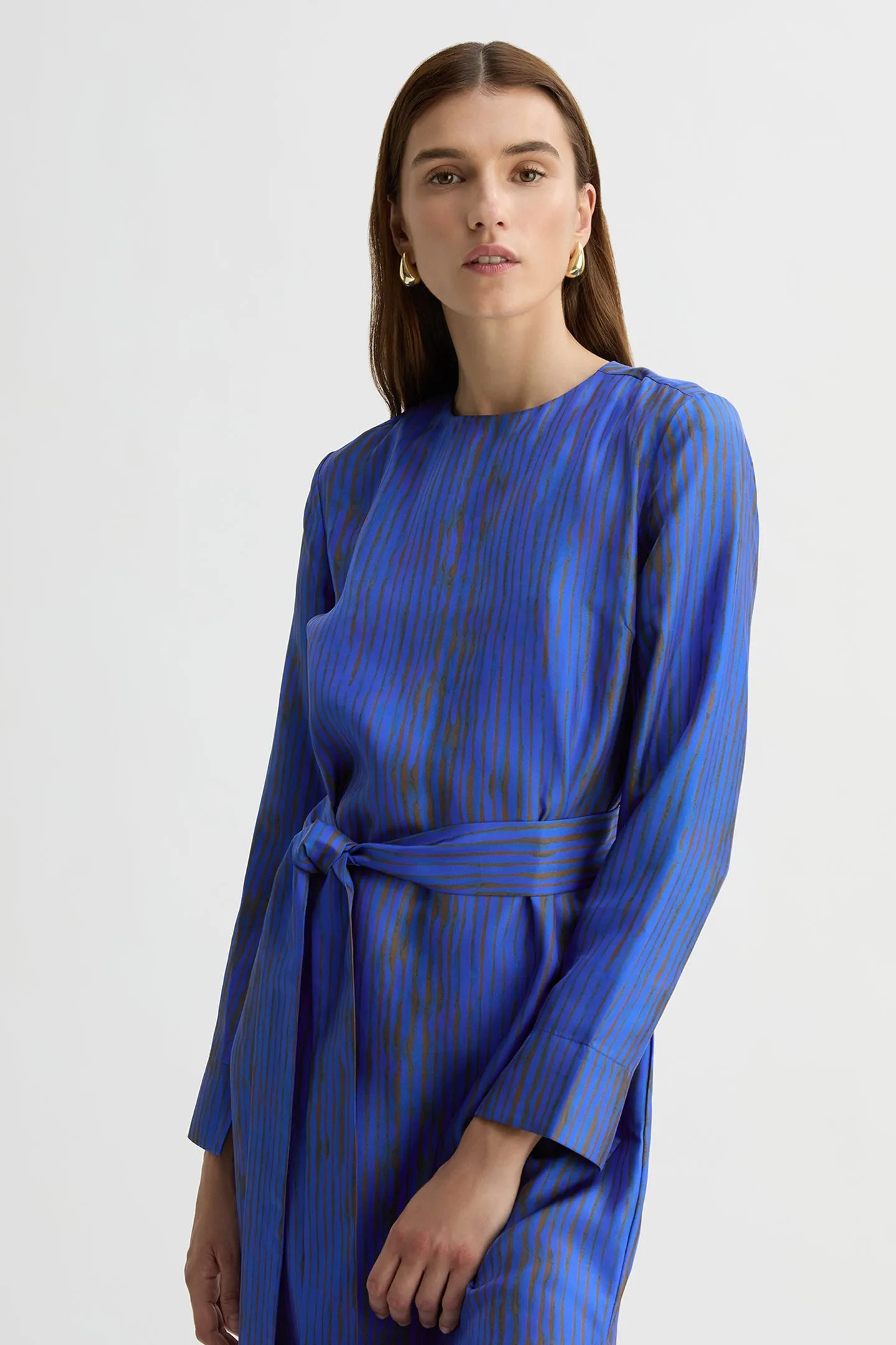 MARTINA SILK MIDI DRESS