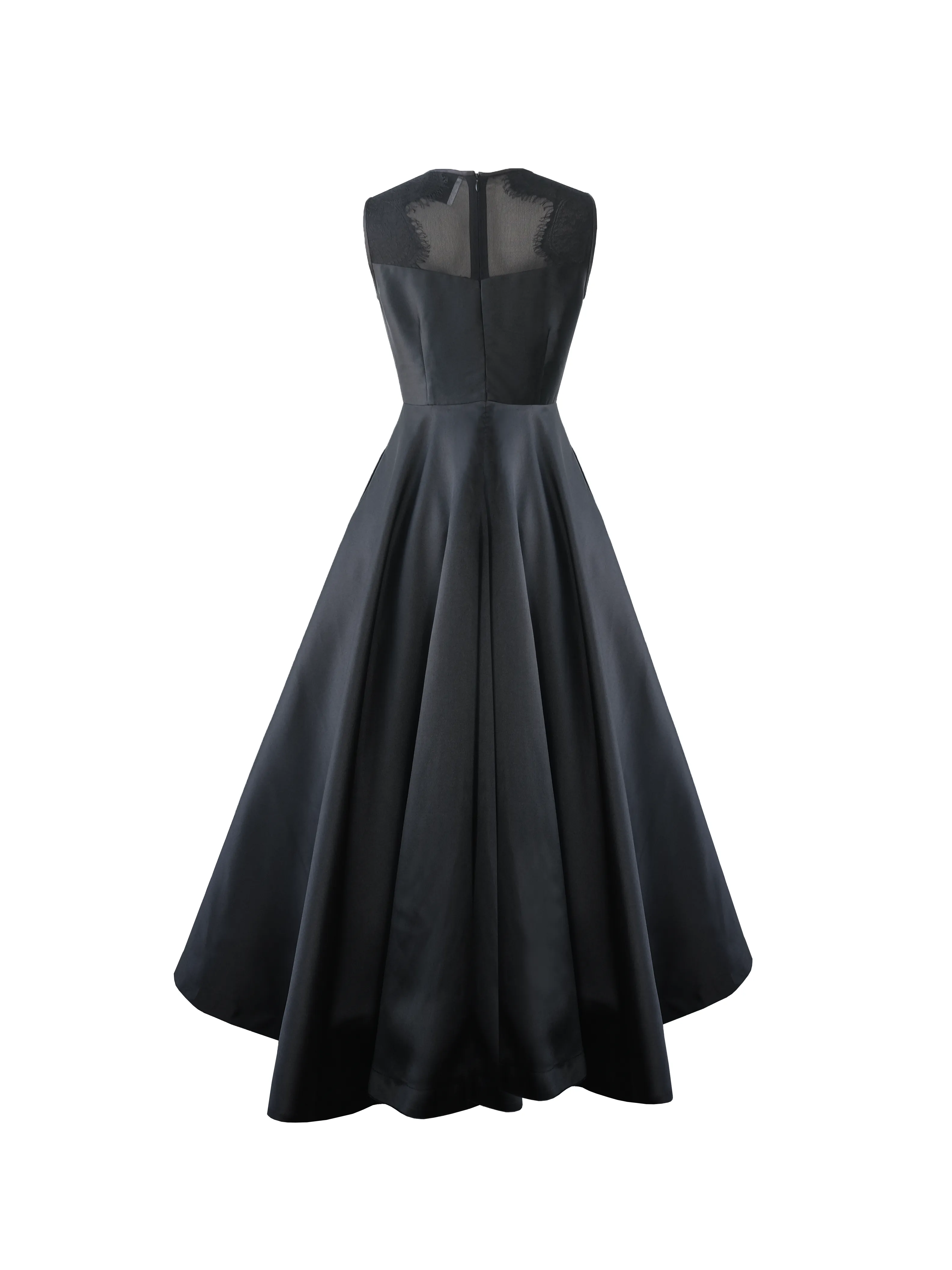 Mila A-line gown in black