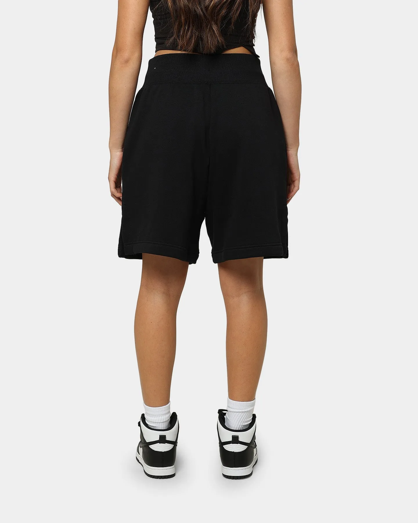 Nike Women's Sportswear Phoenix Fleece High Waisted Loose Fit Shorts Black/Sail