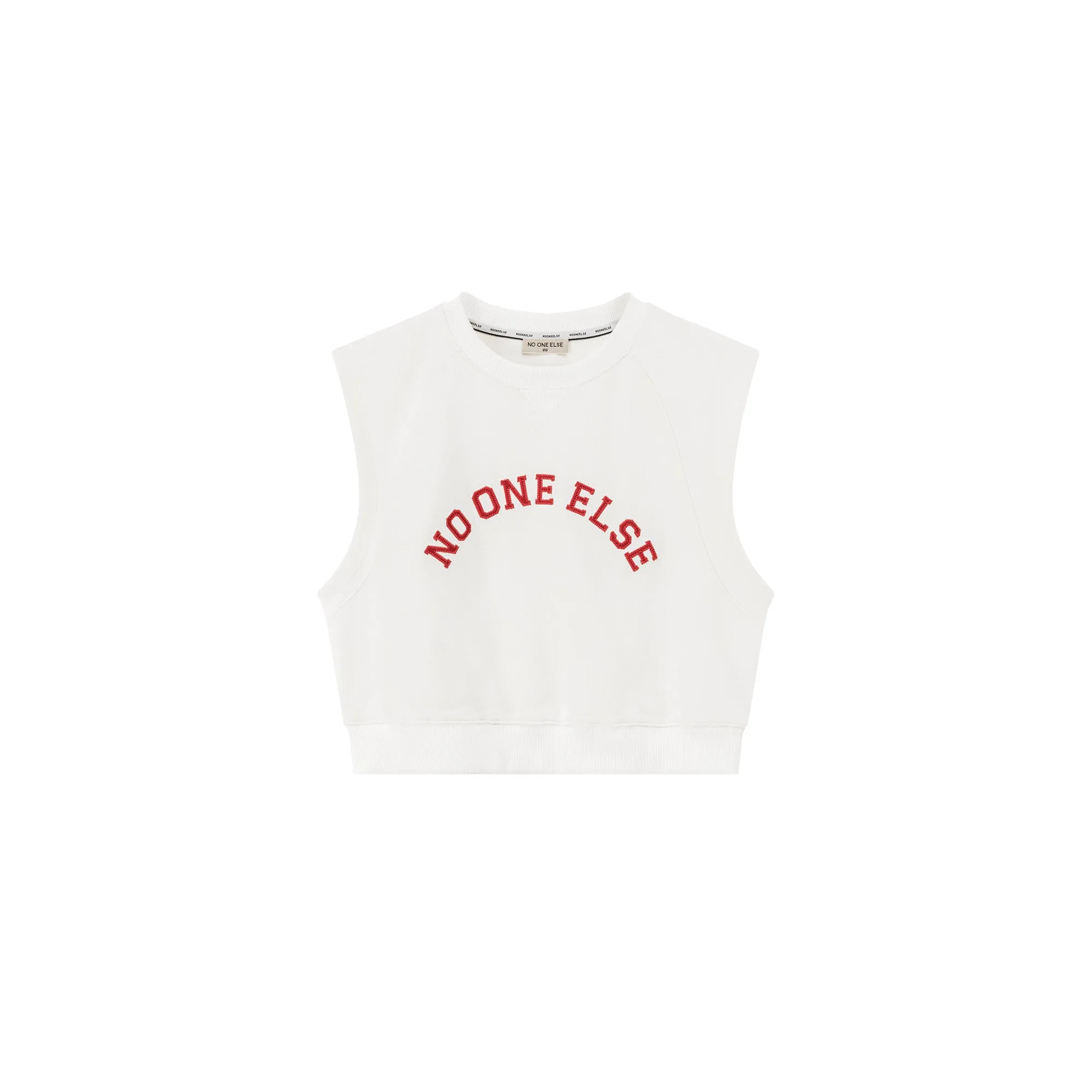 Noe Logo Cropped Sleeveless Sweatshirt