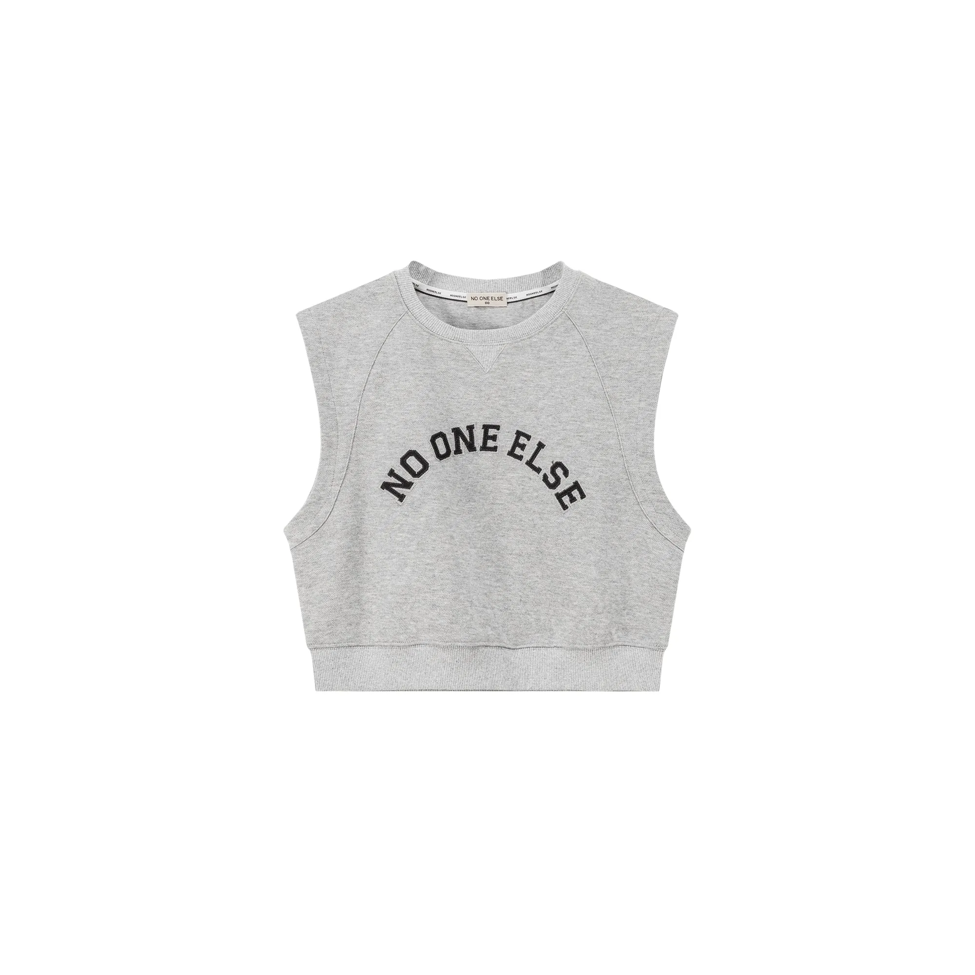 Noe Logo Cropped Sleeveless Sweatshirt