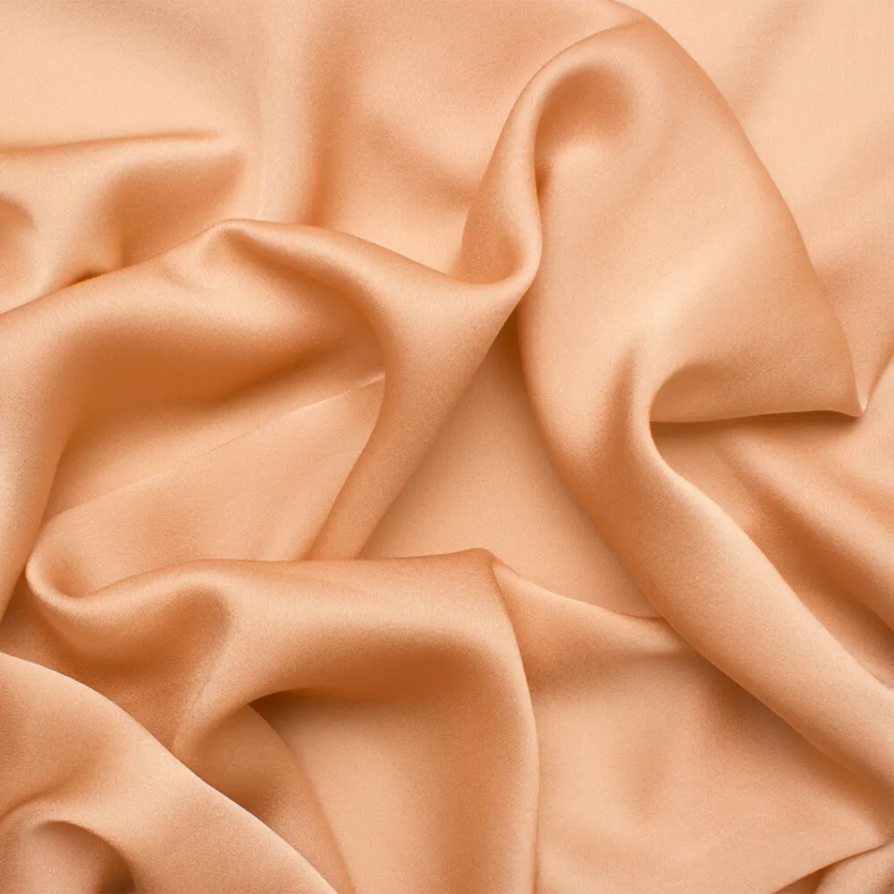 Nude Silk Satinised Chiffon