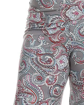 Paisley Printed Palazzo Pants | Charcoal Paisley