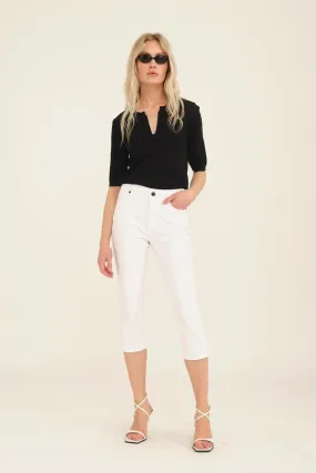 Pieszak Poline Capri Jean in White