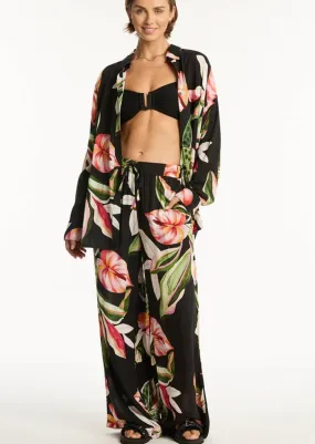 Sea Level Sundown Palazzo Pant Black