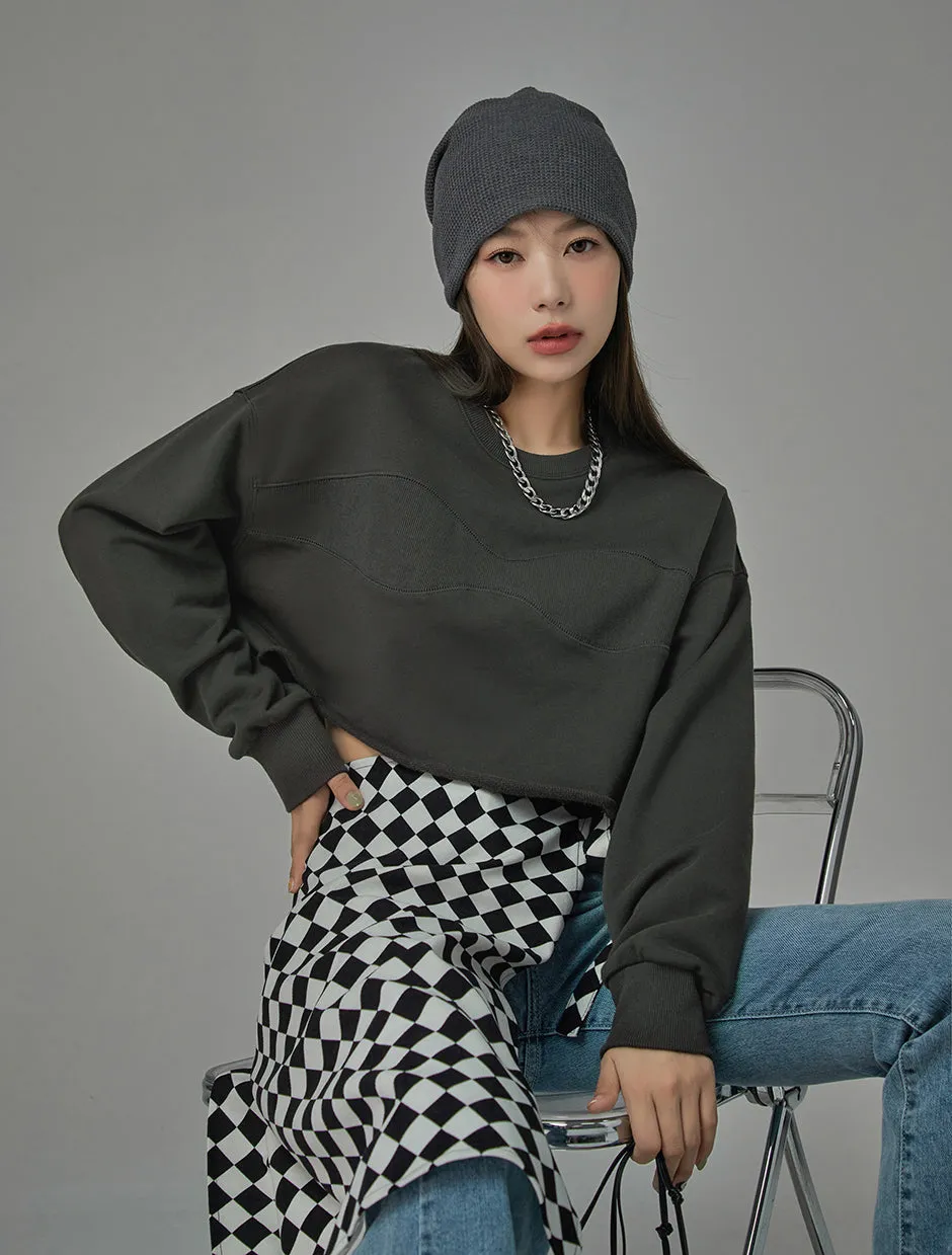 Self-Expression Cropped Sweatshirt