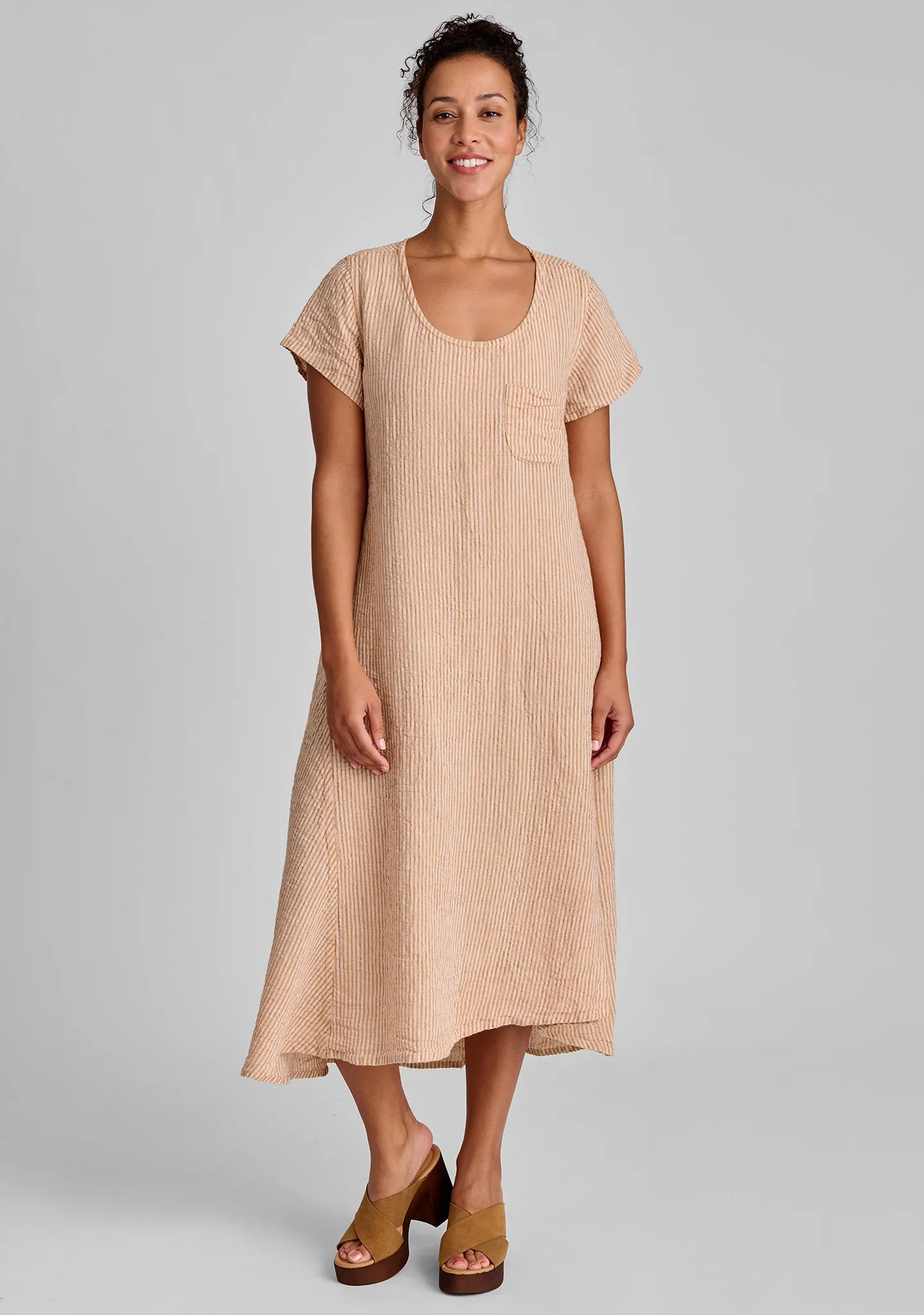 Stretched Top - Linen Shift Dress