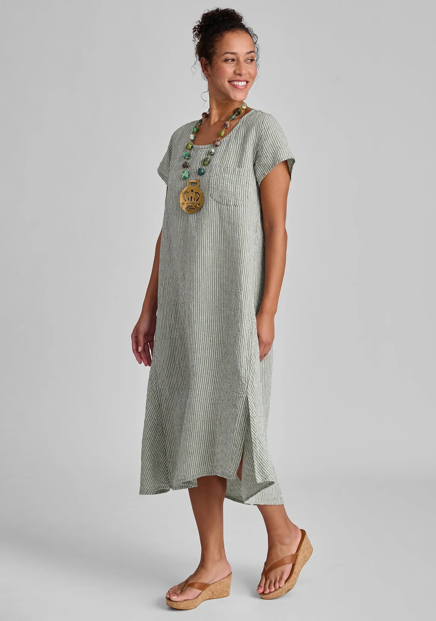 Stretched Top - Linen Shift Dress