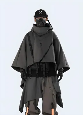 Techwear Crop Poncho