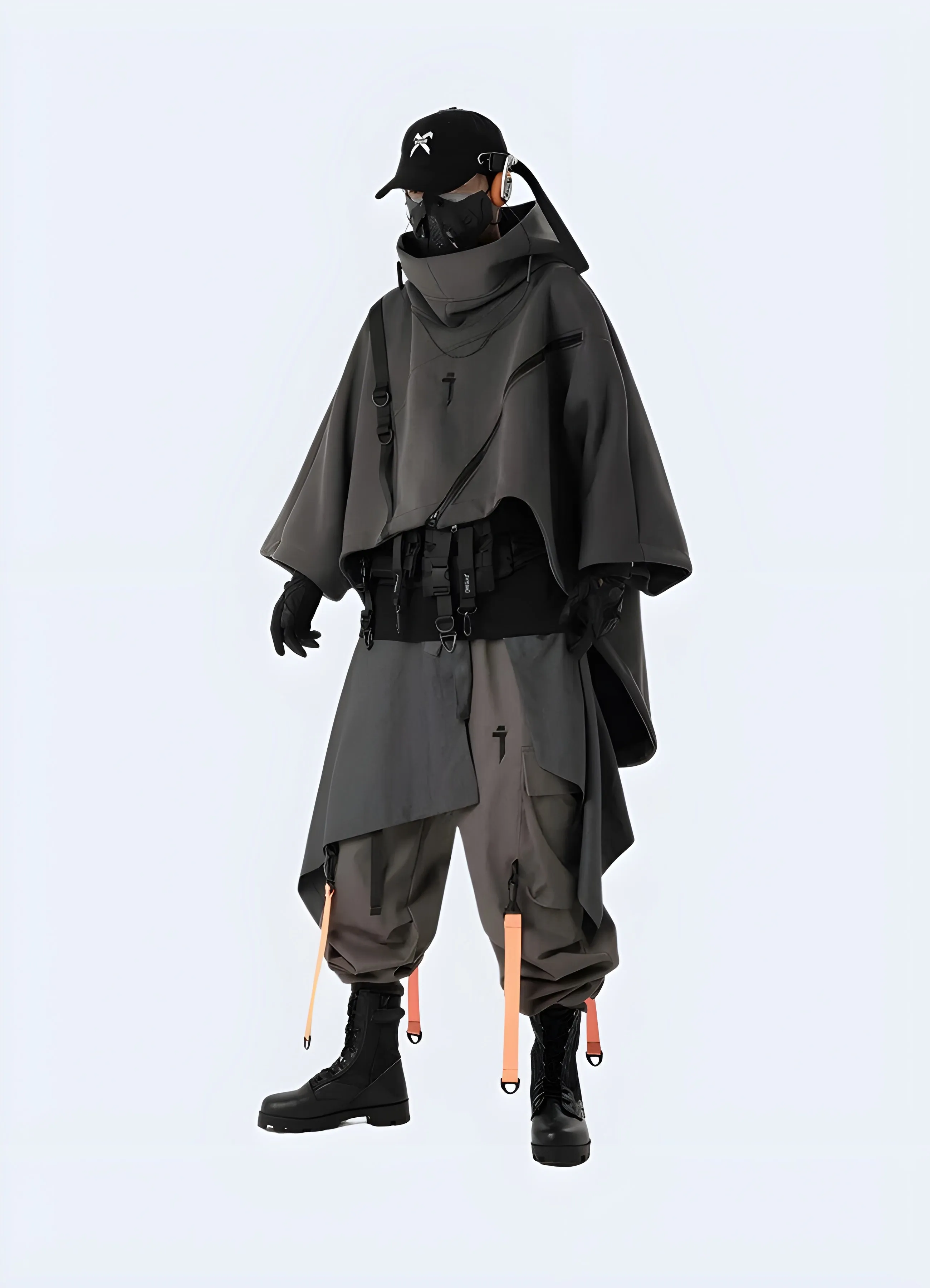 Techwear Crop Poncho