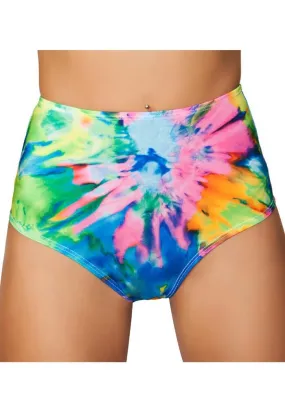 Tie Dye High Waisted Shorts