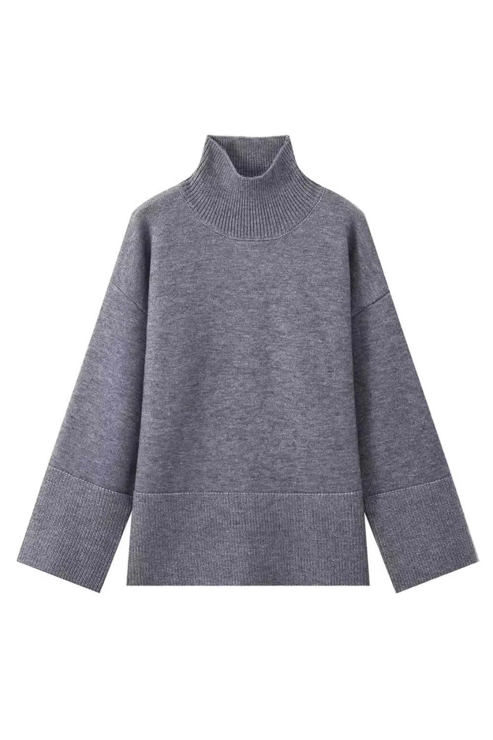 'Vivian' Mock Neck Thick Knitted Sweater